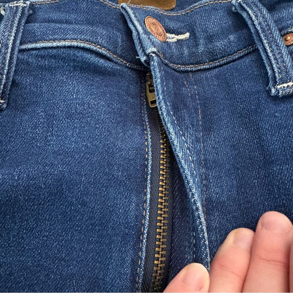 Mother Women’s Size 28 The Mid Rise Rambler Zip Ankle Coastal Colors Denim Jeans - Picture 4 of 15